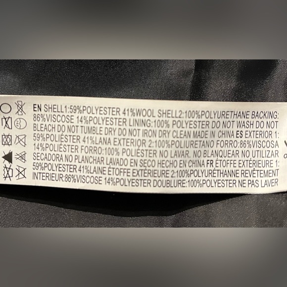 Wool and Faux Leather Jacket - Picture 4 of 4